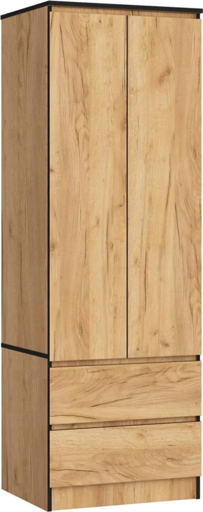 Šatní skříň se šuplíky 60 cm WREN - dub craft Obrázek produktu 