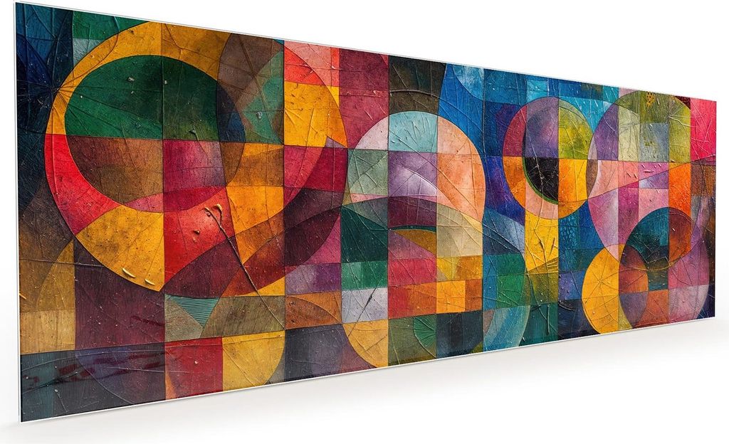 Küchenrückwand Spritzschutz Glas mit Motiv Abstrakte Farben 40 x 40 cm