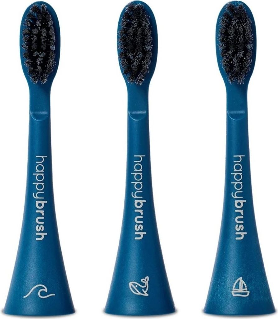 HAPPYBRUSH Ersatz-Aufsteckbürsten Ocean ECO VIBE 3, 3er Set Produktbild 2