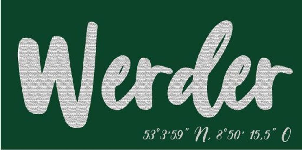 SV Werder Bremen - Kissen "Werder" - grün Produktbild 