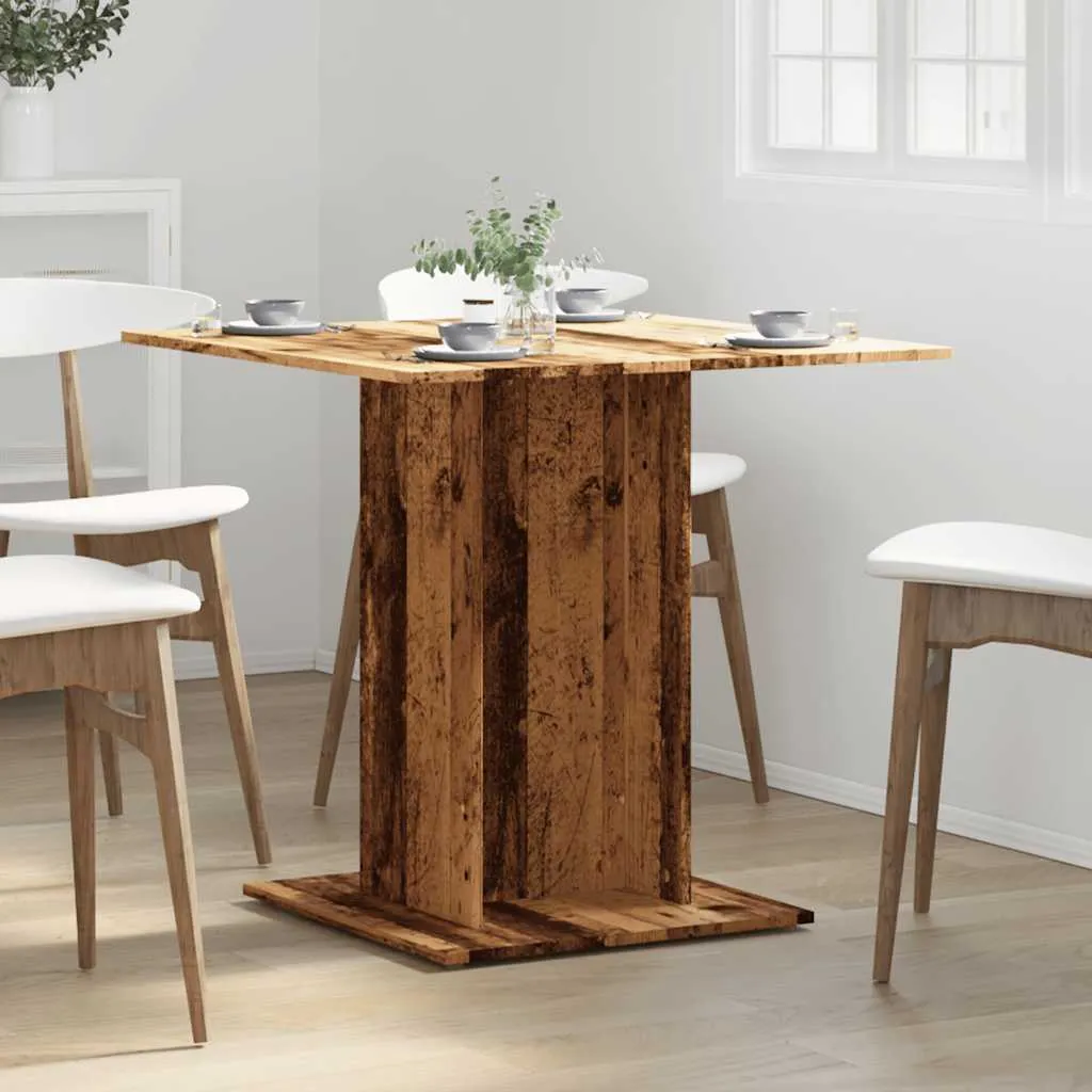Tavolo da Pranzo Maison Exclusive 80x80 cm Legno Antico Design - 4
