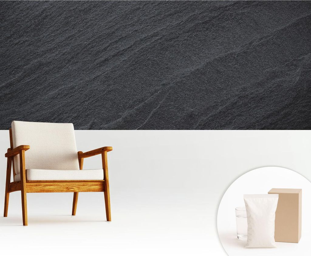 Fototapete - 250x104 cm - Tapete - Wandtapete - Wandbilder - Dekofolie - Tapete Folie - Wand - Dekoration - Wohnzimmer - Steine Eleganz
