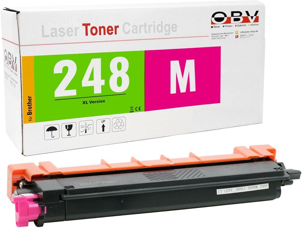 OBV Toner kompatibel mit Brother TN-248 Magenta XL - Produktbild 
