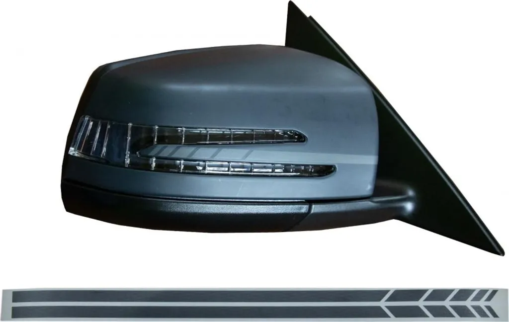 Décoration de rétroviseur gris adhésif compatible Mercedes W204 W176