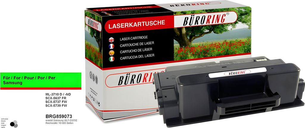 Toner schwarz für Samsung ML-3710D, 3710ND, SCX-5637FR,