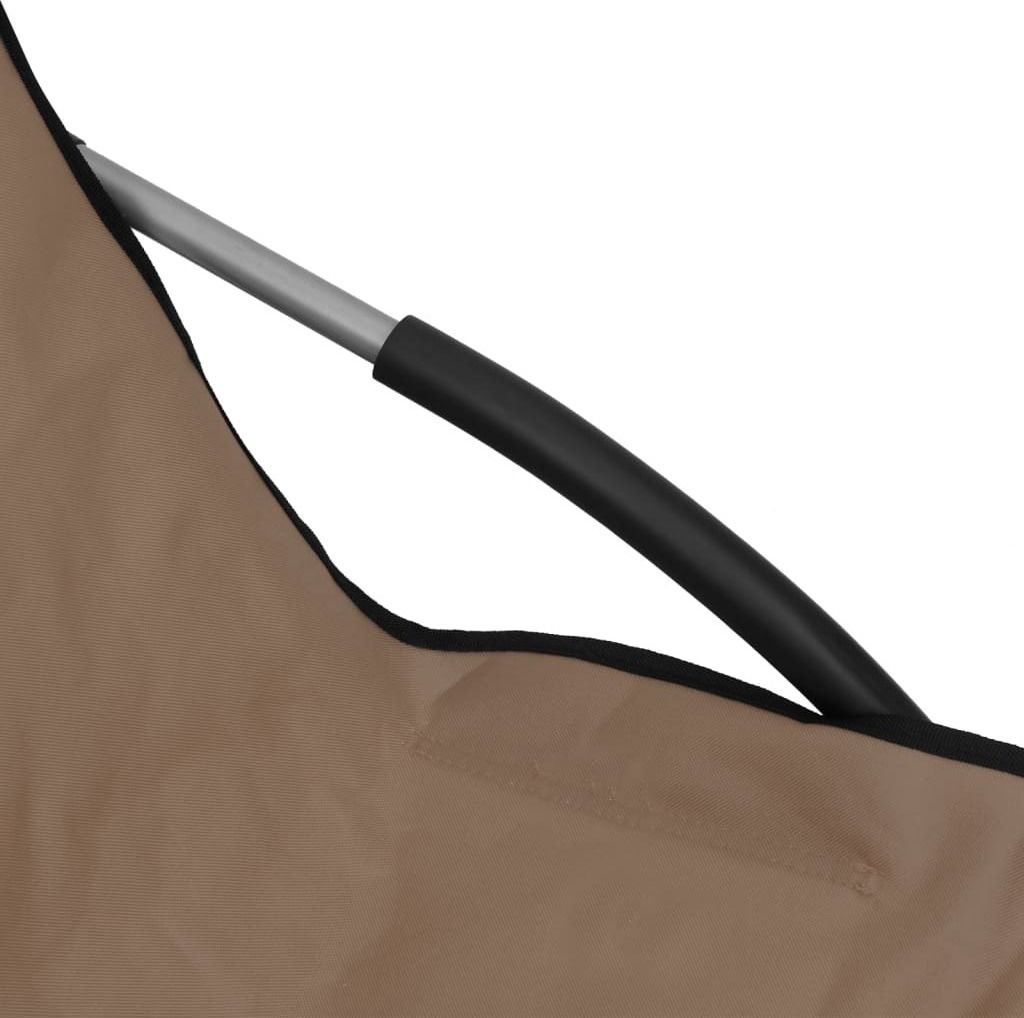 vidaXL Skládací plážová lehátka 2 ks. Taupe látka - Plážové Obrázek produktu 8