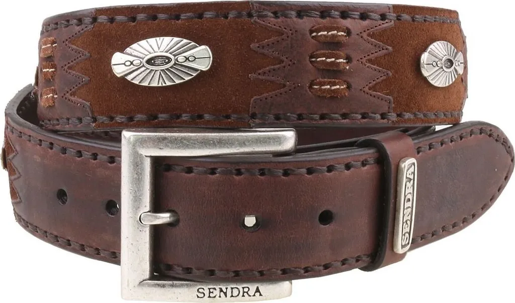 Ceinture Cuir Marron Foncé Sendra 1253 - Qualité Artisanale Supérieure
