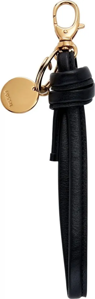 Porte-clés Cuir Fossil Noir - Idéal pour vos Clés de Voiture et Maison Homme