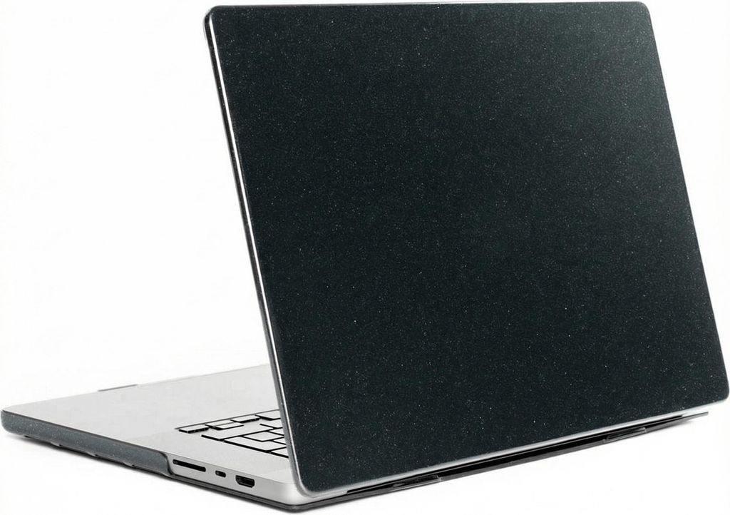 Selencia Glitzer Cover MacBook Air 13 Zoll (2022 / 2024 M3 chip / 2025 M4 chip) - Schwarz