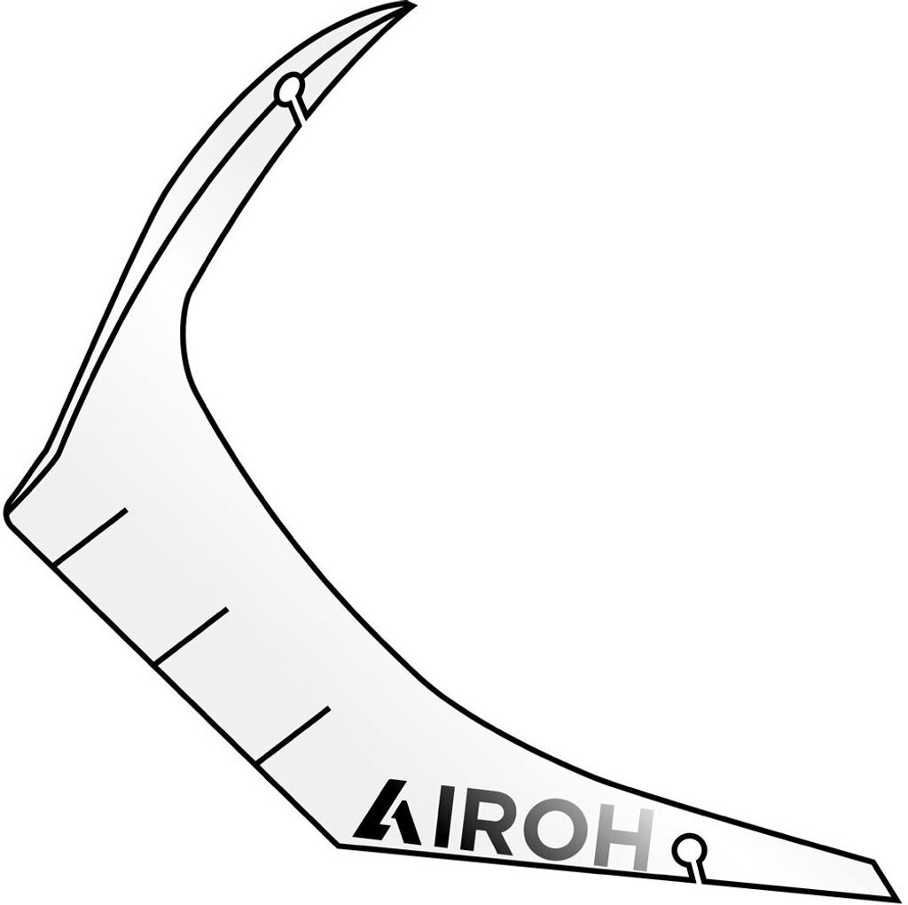 Aileron arrière Airoh GP 550 S Rush Blanc Jaune Casque Image du produit 