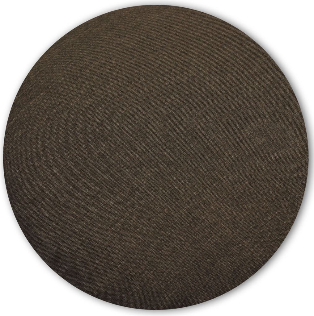 Kissenbezug rund 80 cm braun Leinenoptik Kissenhülle Produktbild 