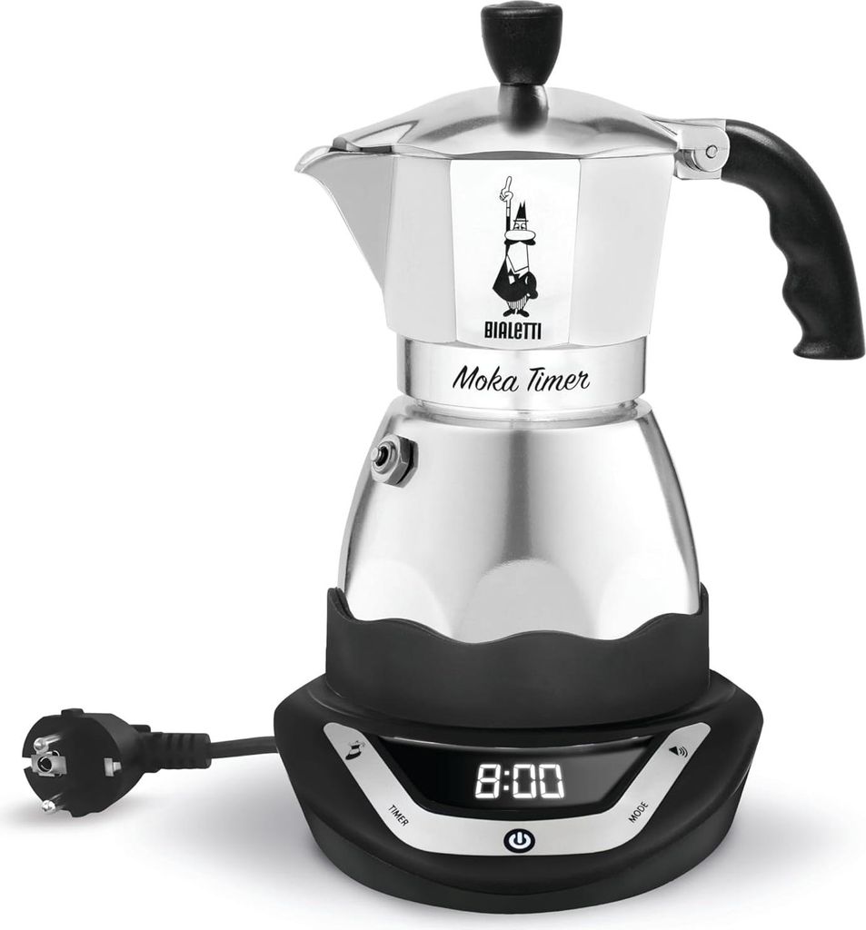 Bialetti Moka Timer, Elektrická moka konvička, Mletá káva, Obrázek produktu 