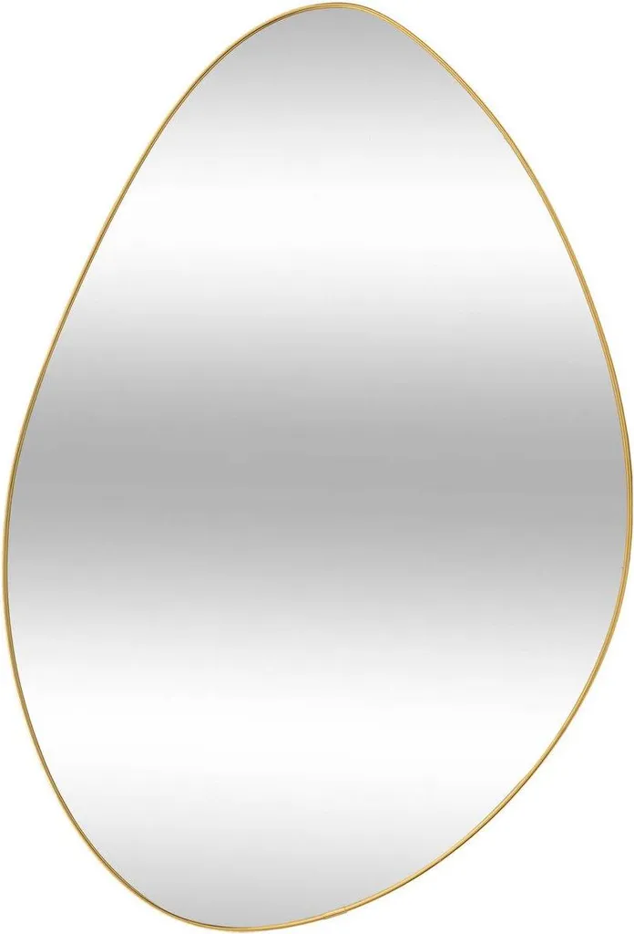 Miroir design finition or 60x40cm Roman Gold avec bordure organique