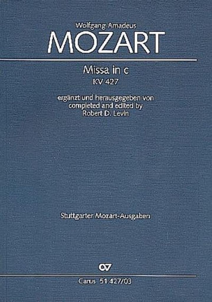 Missa c-Moll KV 427, Klavierauszug
