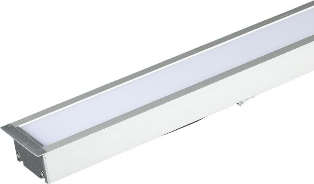 V-TAC 7-41-S Linear-Einbauleuchte 'SAMSUNG CHIP' mit Aluminiumgehäuse, 30.000 h Lebensdauer, linkbar bis 12 m