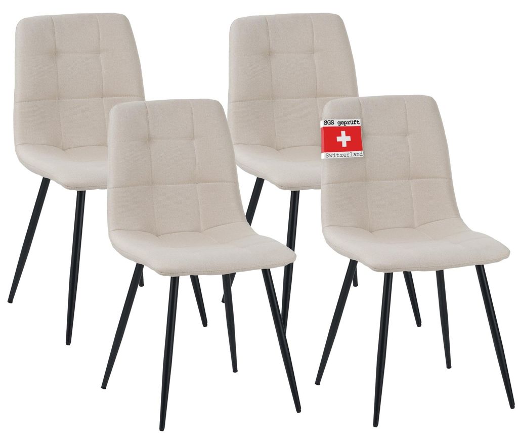 Jídelní židle Albatros sada 4 ks BORA Beige - Pohodlná Obrázek produktu 