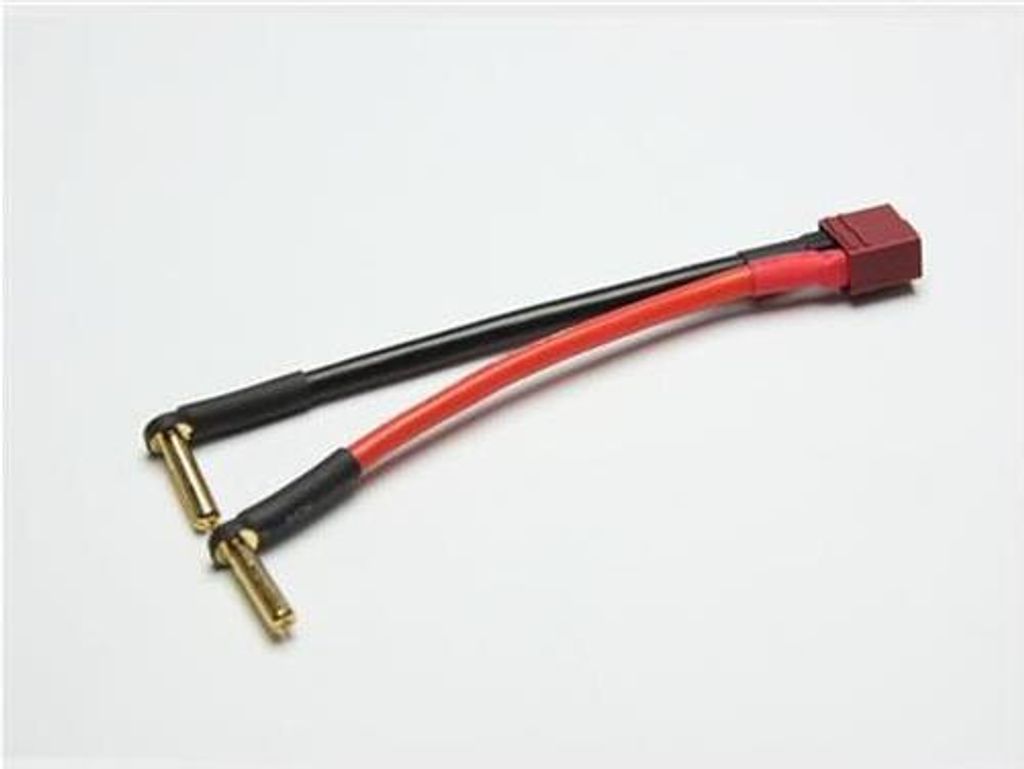 PICHLER Adapterkabel abgewinkelt / 4mm Gold -> T-Stecker Produktbild 