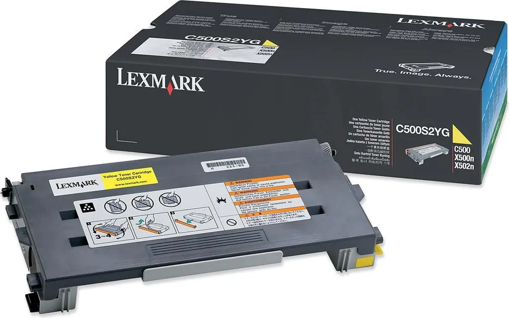 Toner Jaune Lexmark C500 : Cartouche Laser Originale pour Imprimante