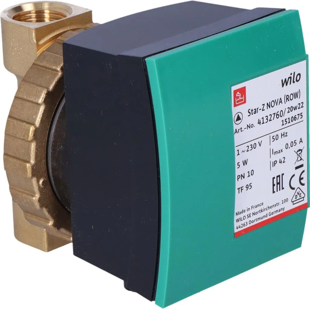 Wilo Star-Z NOVA 4132760 : Circulateur à haut rendement 1/2" - 6