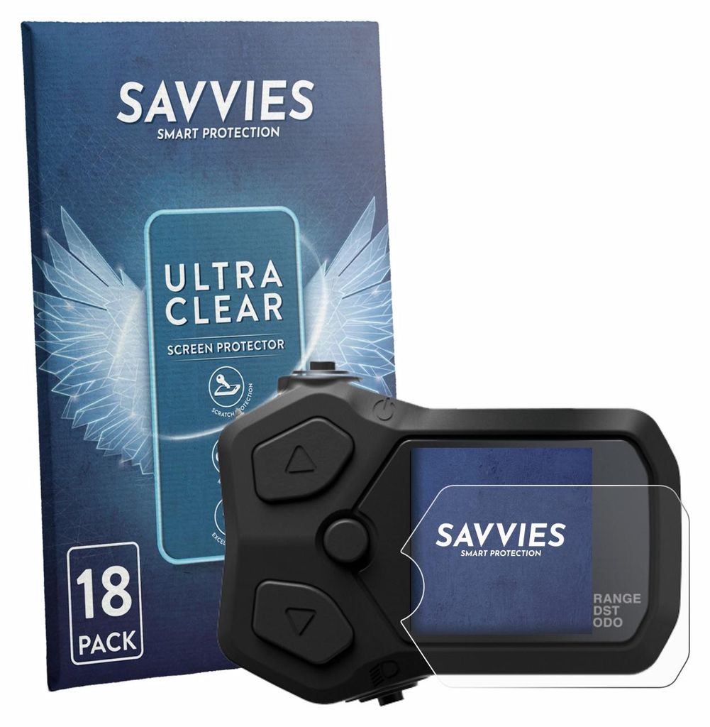 18x Für Shimano SC-EN500 Schutzfolie Savvies Displayschutz Display Schutz Folie Klar Transparent