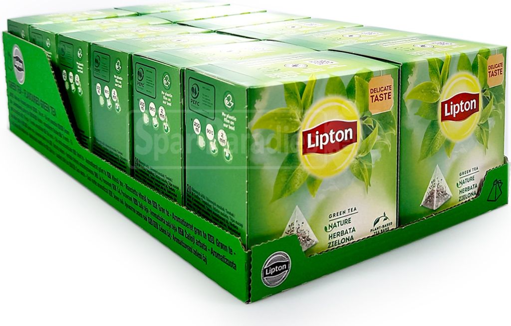 Lipton Grüner Tee Fresh Nature, 20er Pack x 12