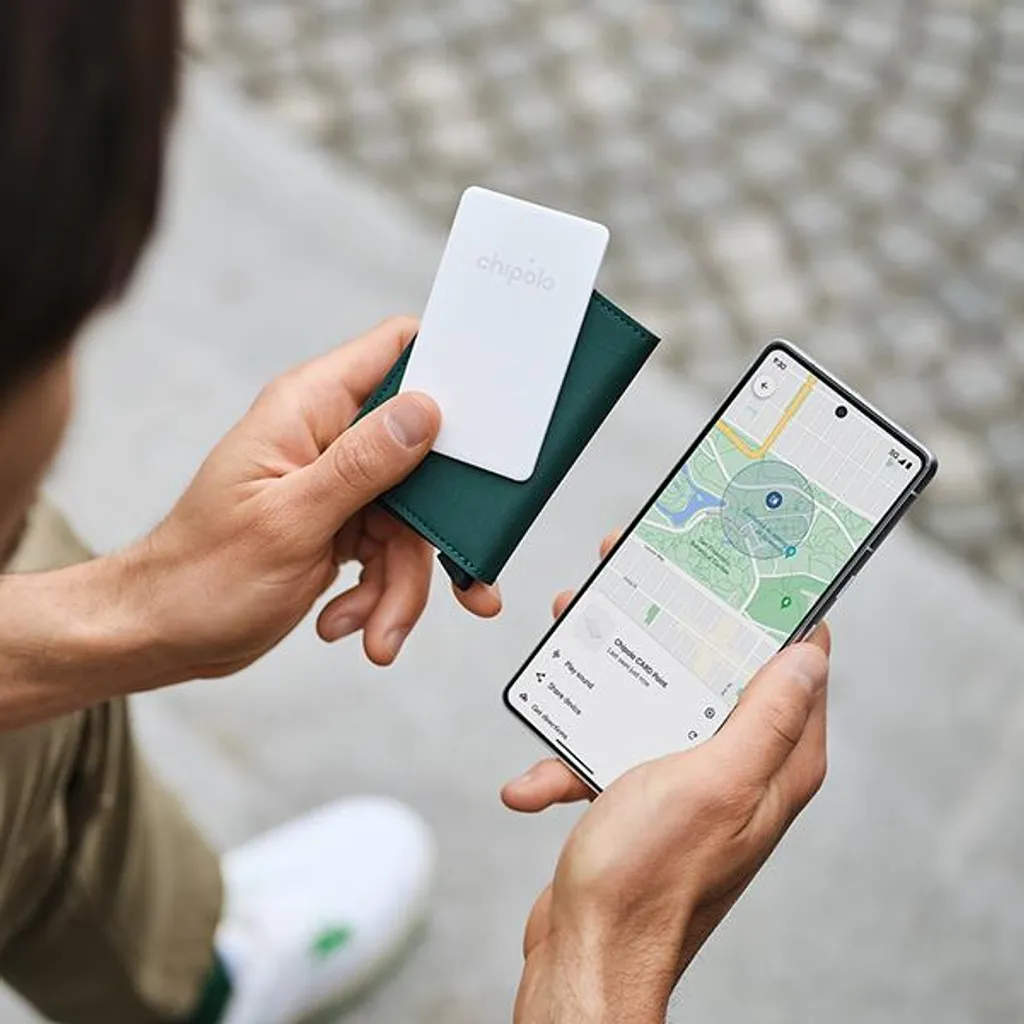 Chipolo Card Point Bianco: Tracker Portafoglio Android Find My Device - 3
