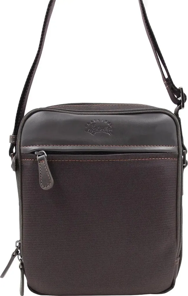 Borsa Porto Francinel 653124 Marrone | Borsello Uomo in Pelle e Tela
