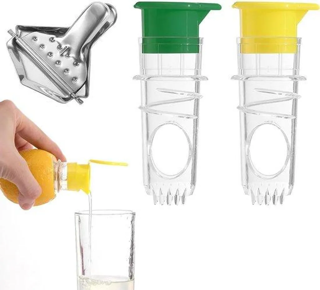 Presse-citron manuel inox de type professionnel avec deux tailles incluses