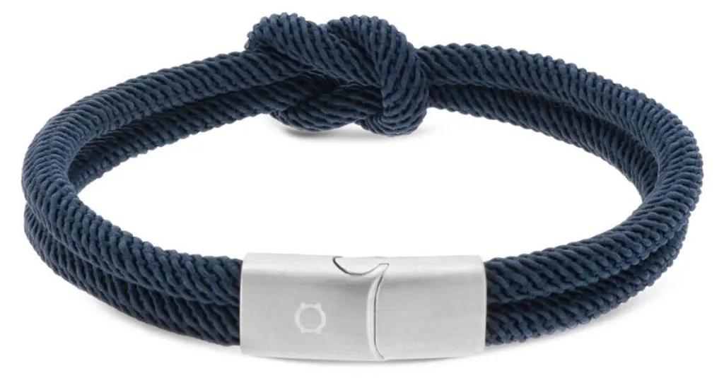 Bracelet gourmette Ao Oamb4104Ra ajustable en acier inoxydable brillant