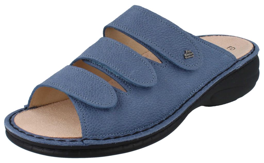 Finn Comfort dames slipper HELLAS, blauw, maat 40 Productafbeelding 