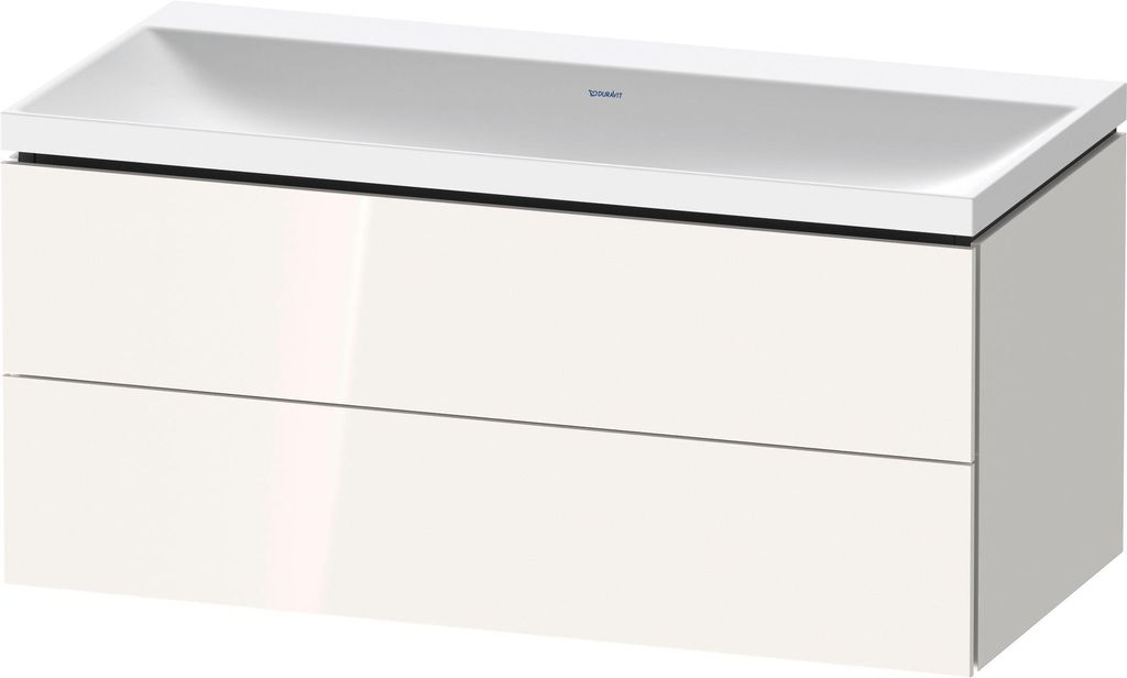 Duravit L-Cube c-shaped Set wandhängend, 2 Schubkästen, ohne Überlauf, ohne Hahnloch, 1000x480x480mm, LC6952N22220000