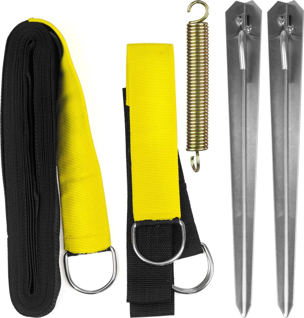 Moritz Fluo Sturmband 12,50 m Sturmsicherung Spannband für Vorzelt Vordach Tent
