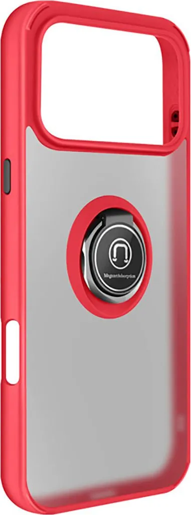 Avizar, custodia per iPhone 17 Pro con supporto ad anello e attacco magnetico, rosso