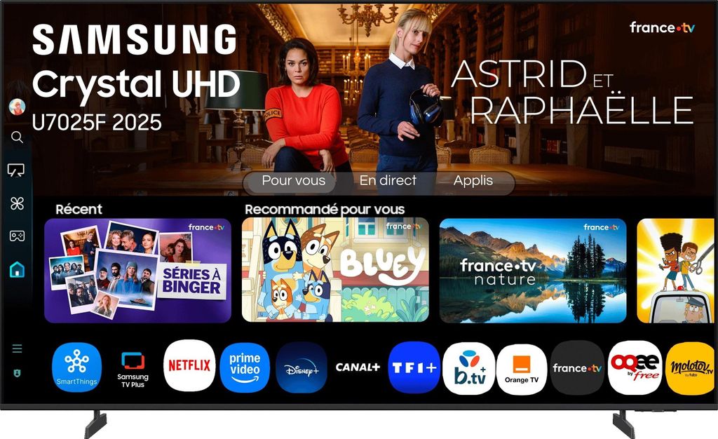 TV LED Samsung 65 pouces, 4K UHD, HDR, Smart TV, Gaming Image du produit 