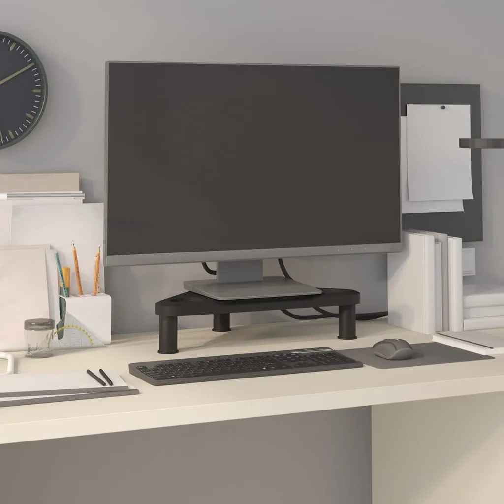 Fini le mal de dos : Support d'écran d'angle noir 49 cm ergonomique - 9