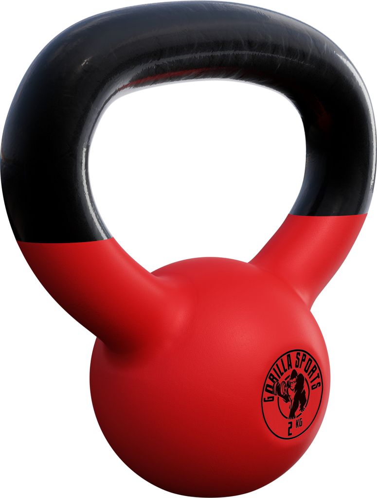 GORILLA SPORTS Kettlebell 2–32 kg – Gusseisen Kugelhantel mit Vinylbeschichtung, Bodenschonend – Einzeln oder Set – Home Gym, Fitness, Kr...