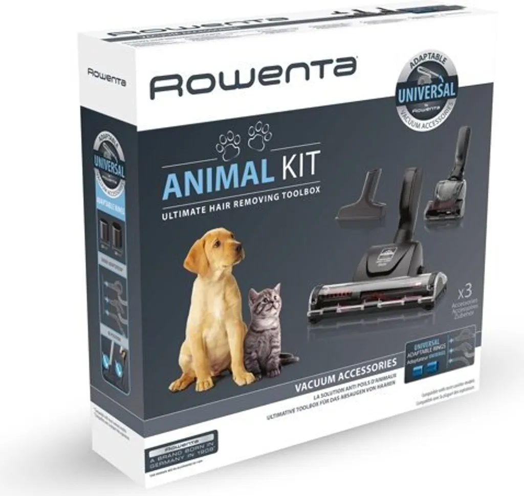 Kit Accessoires Aspirateur Rowenta Zr001120 pour Nettoyage Textiles et Sols