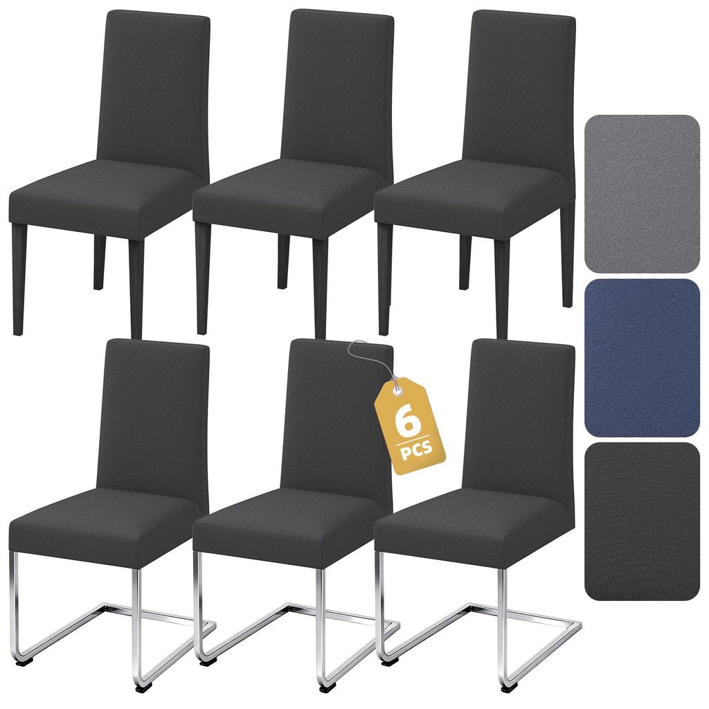 Verdego Stretch-Stuhlhussen 6er-Set, Esszimmerstuhlbezug, Produktbild 