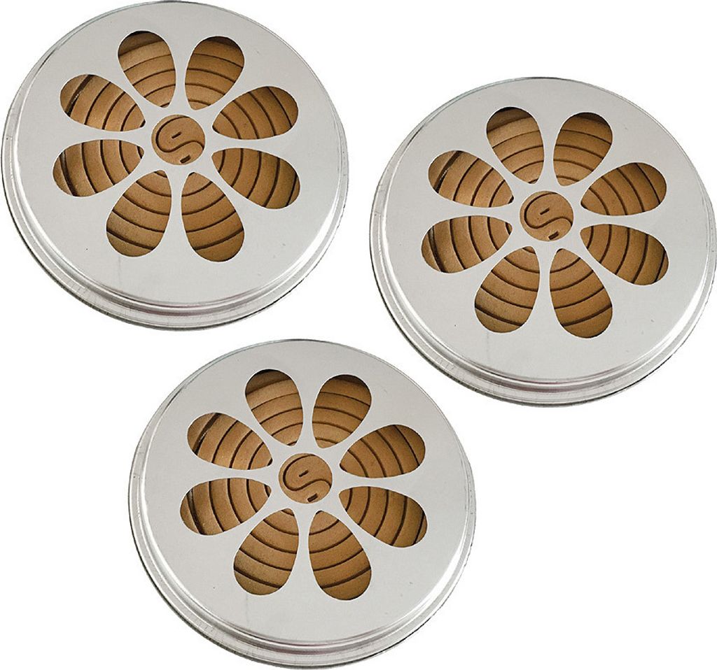 3 x 10 Citronella Rauchspiralen mit Halter Mückenschutz Produktbild 
