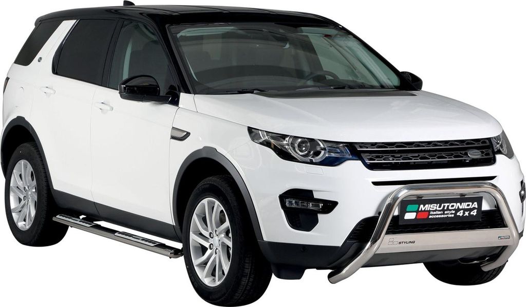 Stahl Schwellerrohre Trittbretter für Land Rover Discovery Sport 2014-2018 Grau