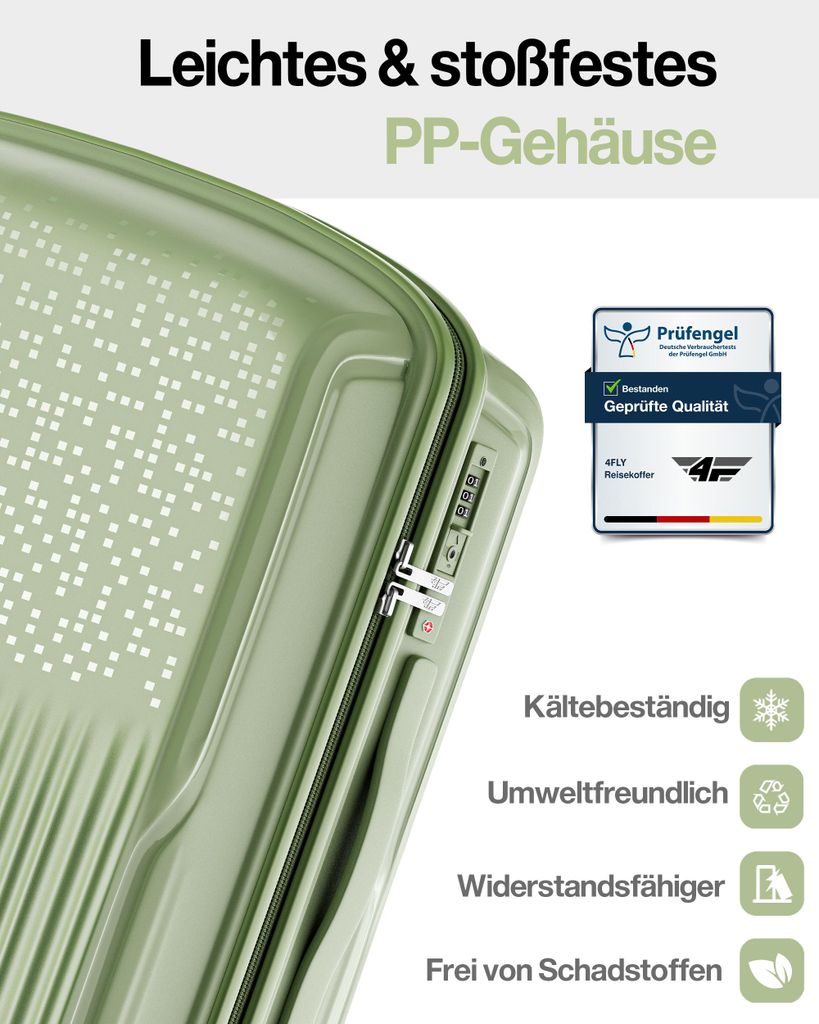Valise à coque rigide 4FLY Pixel PP 28 pouces – Bagage en Image du produit 