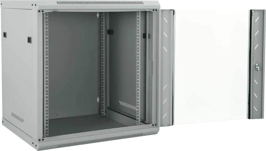 Cabinet Rete vidaXL 60x60x65 cm Acciaio Grigio | Rack Professionale