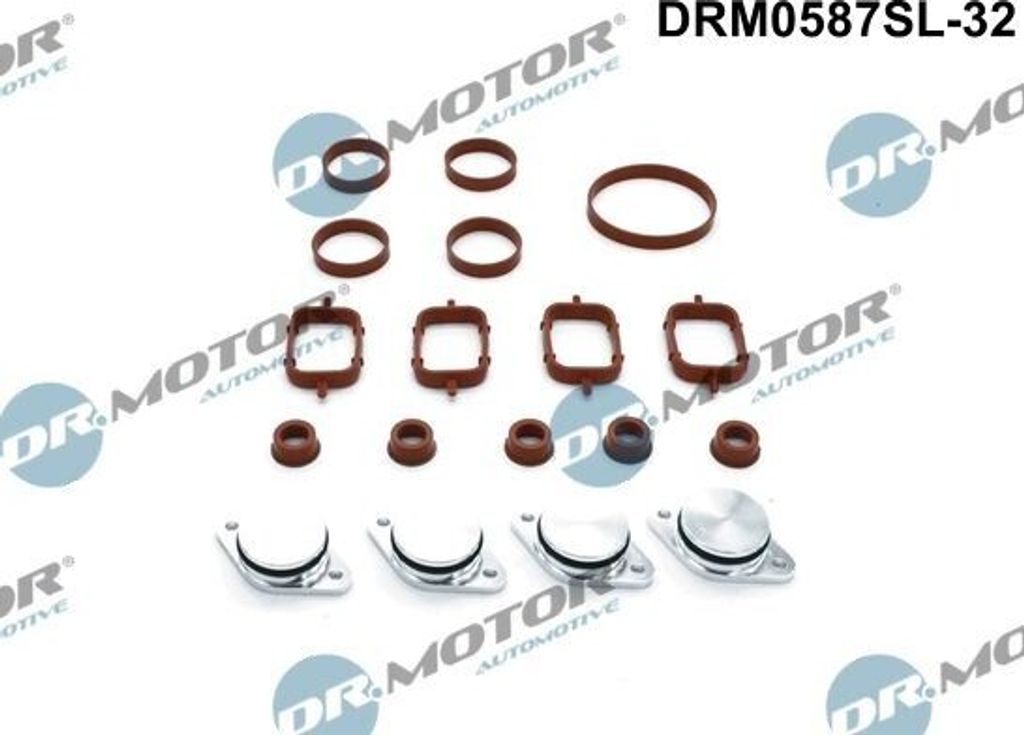 DR.MOTOR AUTOMOTIVE DRM0587SL-32 Dichtungssatz Ansaugkrümmer für BMW 3 Touring (E91) 3 Limousine (E90) 3 Limousine (E46) 1 Schrägheck (E87) 5 To...