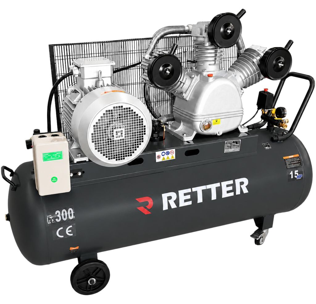 RETTER RT4300 Kompressor 300L/ 10 Bar 15PS Produktbild 