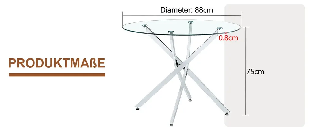 Table salle à manger compacte en verre : la solution pour petits espaces - 8