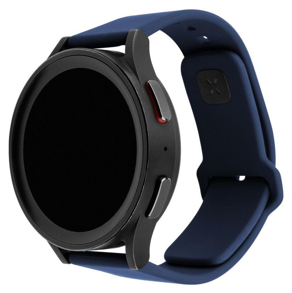 Armband für Smartwatch, Fixed Silicone Strap 20 mm, Dunkelblau