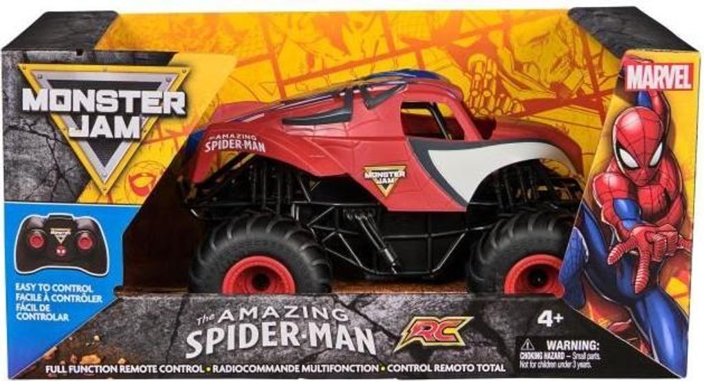 Dálkově ovládané vozidlo Spider-Man, Monster Jam, měřítko Obrázek produktu 