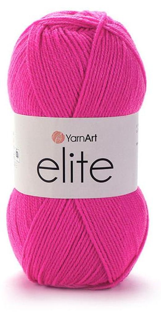 YarnArt Elite 174 Acrylgarn 100g/300m Himbeerrosa – weich & Produktbild 