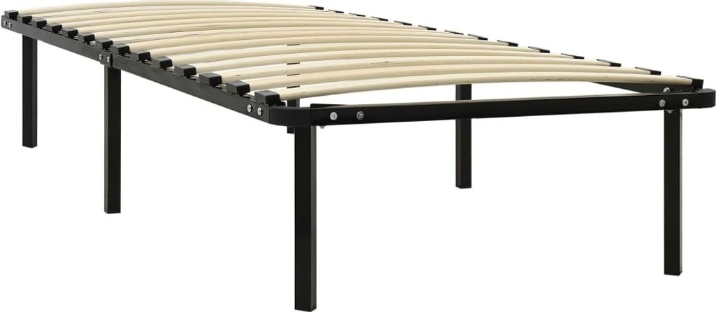 Rama Łóżka, Czarna, Metalowa, 90 X 200 Cm Lumarko! Zdjęcie produktu 