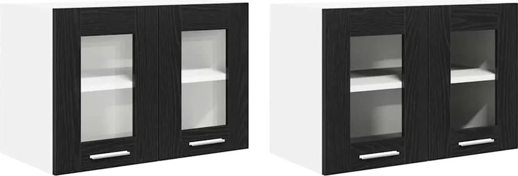 Armadietto Pensile vidaXL 2 Ante Nero 60x31x40cm - Robusto e Pratico